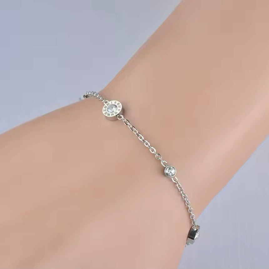 Roman Numeral Charm Bracelet