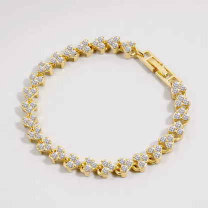 Heart Lock Crystal Bracelet