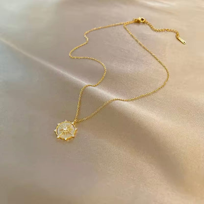 Geometric Compass Celestial Necklace