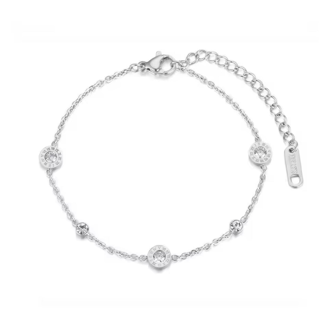 Roman Numeral Charm Bracelet