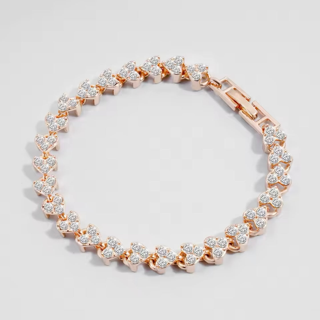 Heart Lock Crystal Bracelet