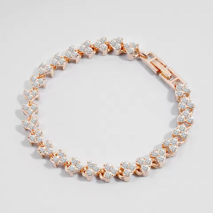 Heart Lock Crystal Bracelet
