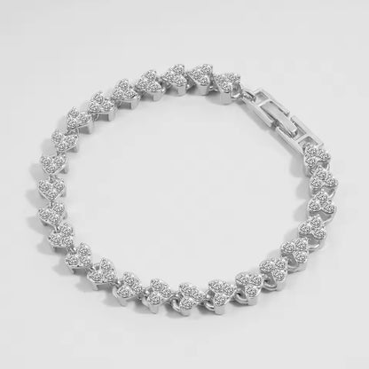Heart Lock Crystal Bracelet
